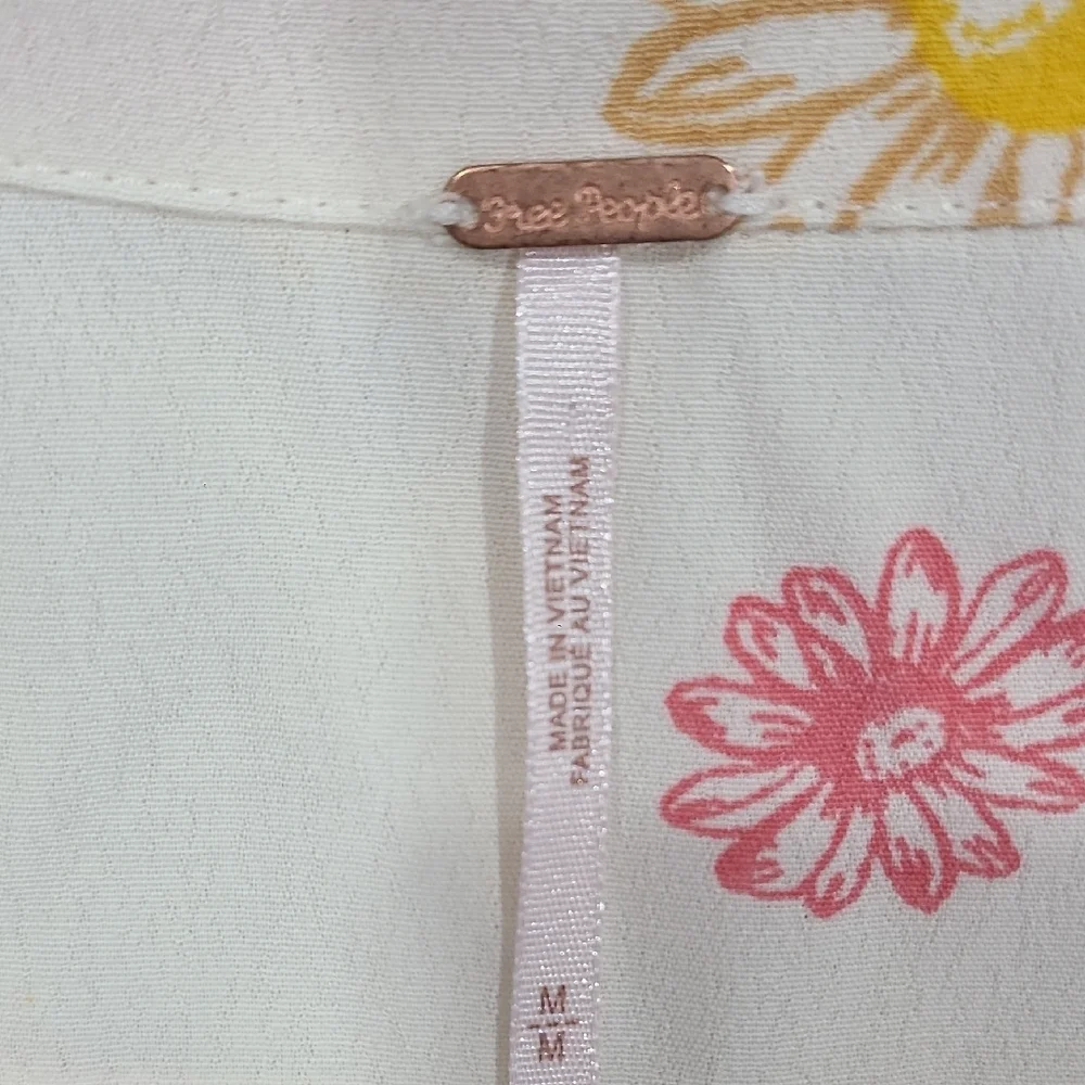 Free People Floral Mini Dress in Pink and Yellow - Picture 5 of 10